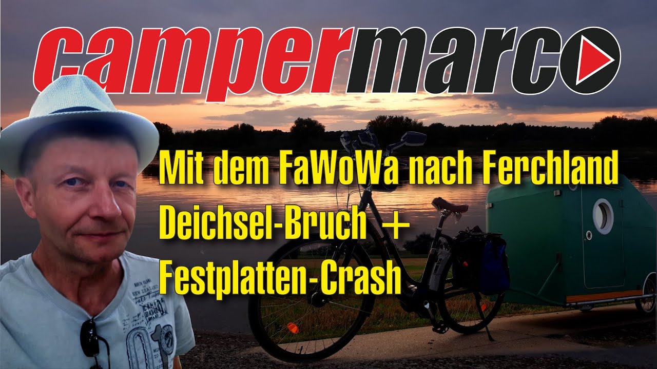 Alles geht schief! 😣 Mit dem Fahrradwohnwagen an der Elbe entlang - Deichselbruch + Festplattencrash