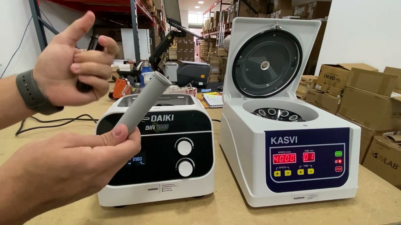 Diferença entre as centrífugas KASVI x DAIKI mod. C e BIA - DUBESSER