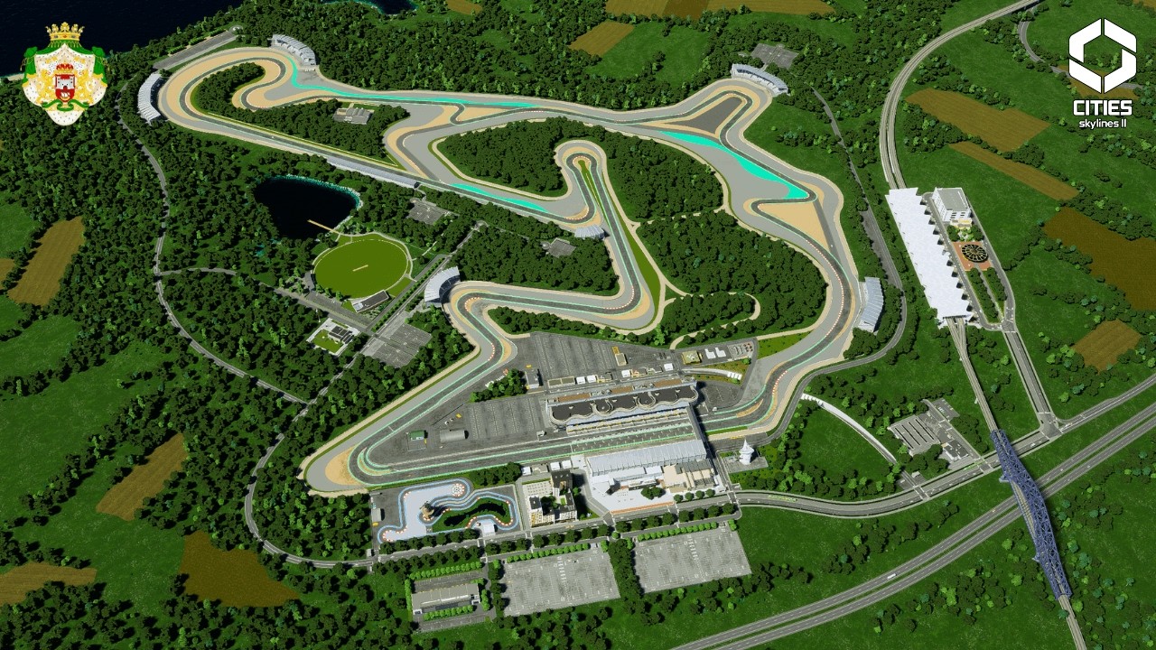 Designing a Modern F1 Circuit in Cities Skylines 2