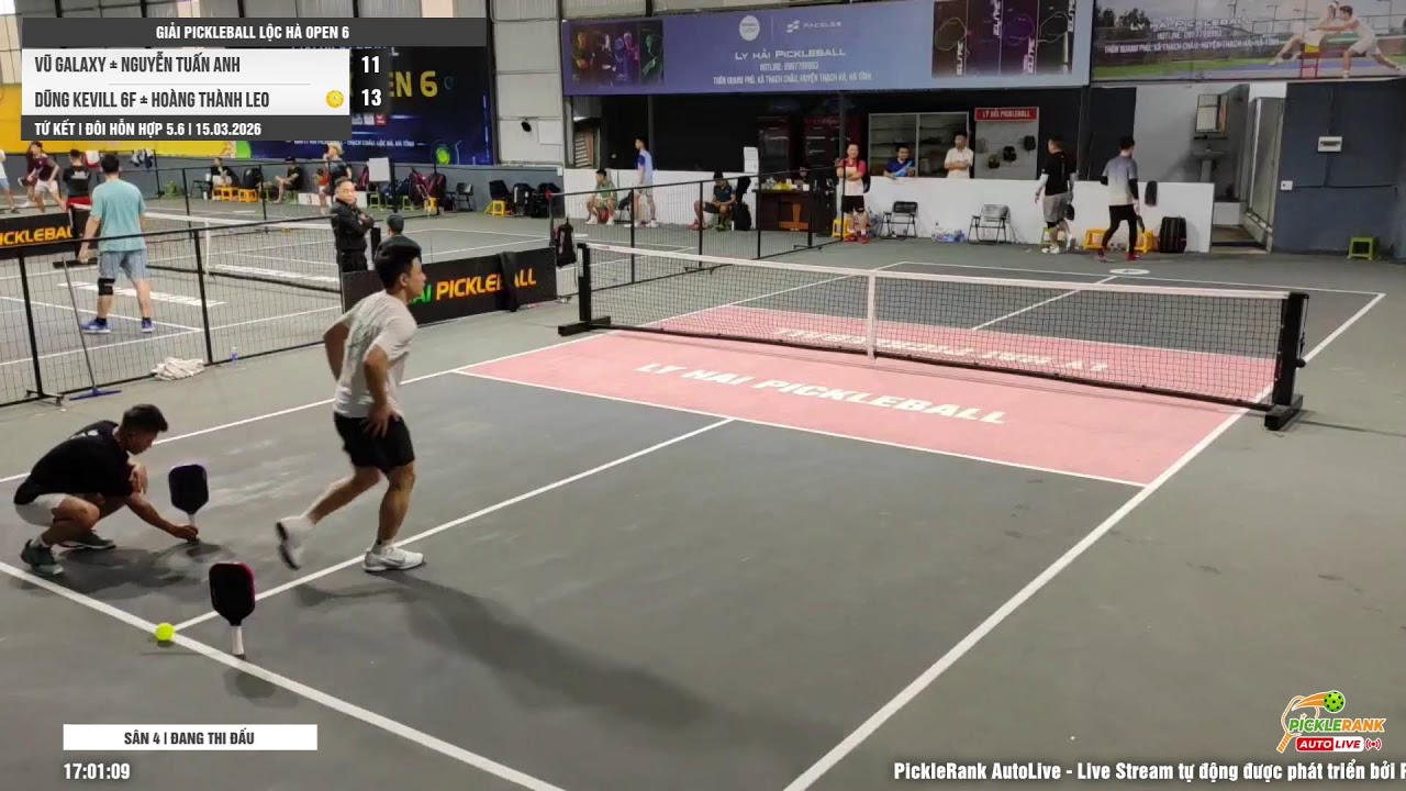 🔴 Ly Hai San 4 | Giải Pickleball Lộc Hà Open 6 - Đôi Hỗn Hợp 5.6 | 15.03.2026