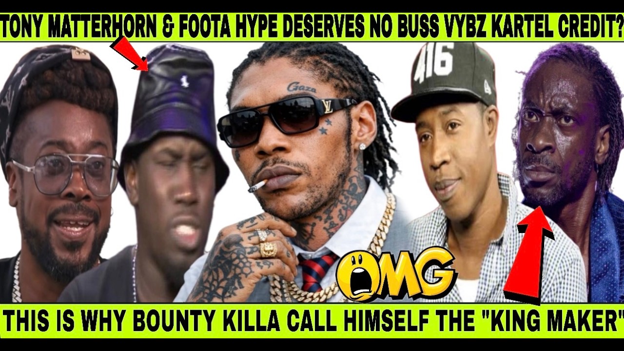 LOOK! BOUNTY KILLA GET DARK! FOOTA HYPE & TONY MATTERHORN GET DISS WICKED BY PRODUCER FI VYBZ KARTEL