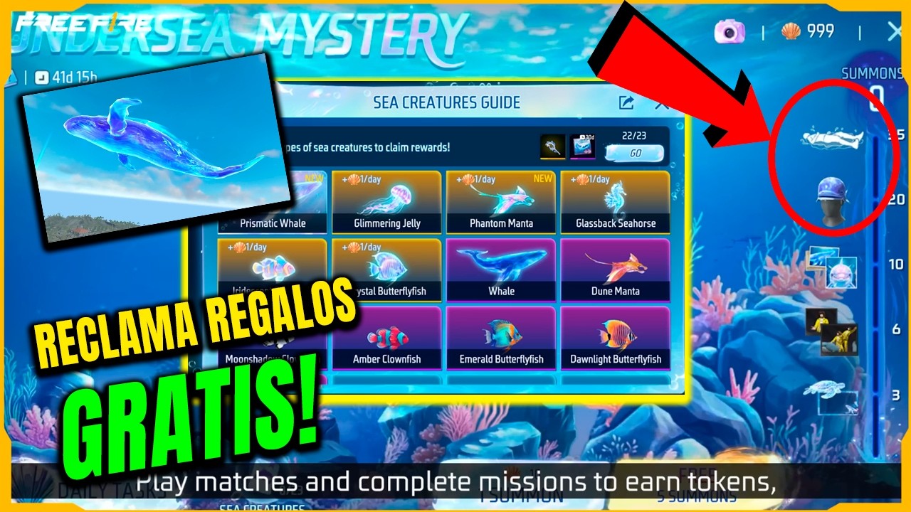 RECLAMA 2 EMOTES GRATIS + SKIN O ASPECTO COMO FUNCIONA EL EVENTO ECOS DEL OCEANO EN FREE FIRE FF LAT