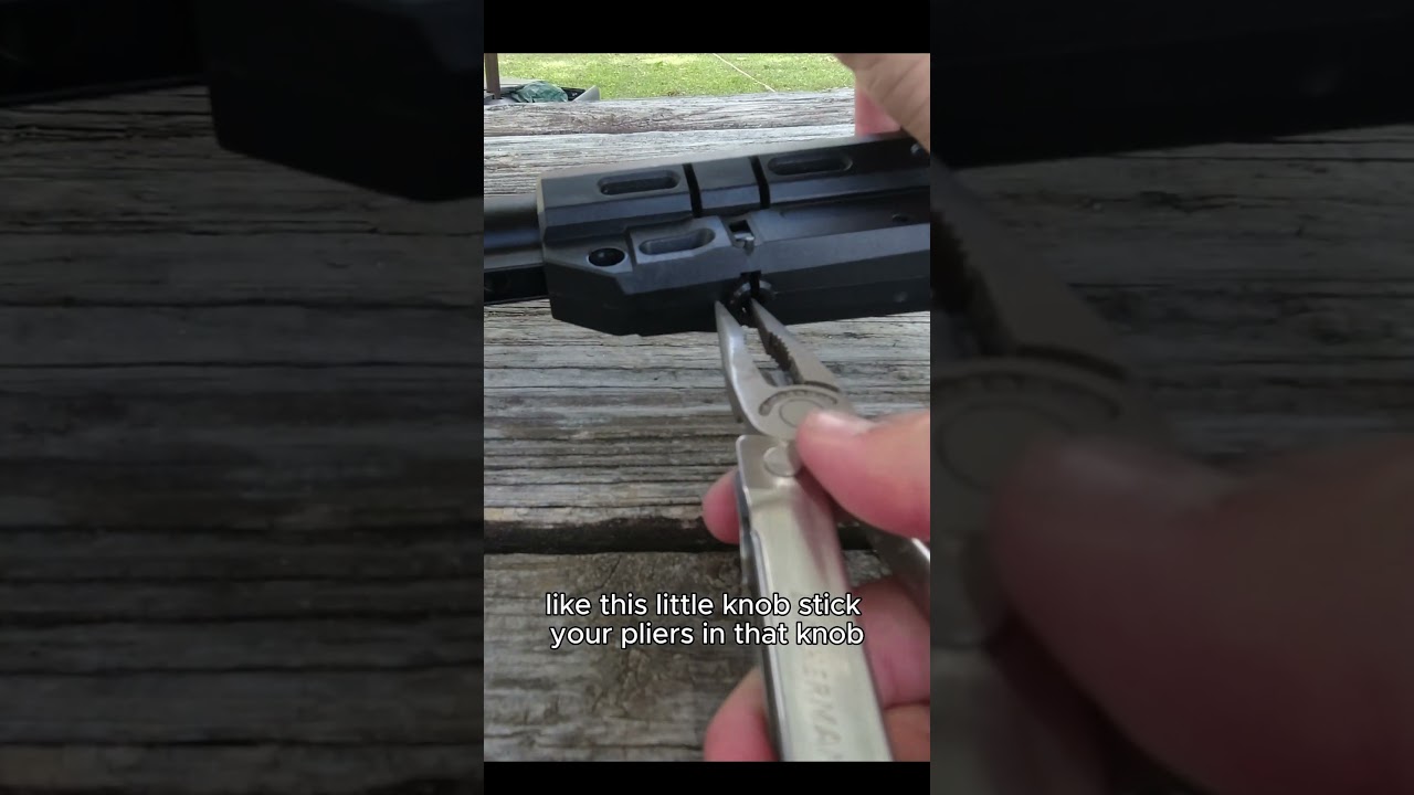 How to take the butt stock off the notos  #airgunning