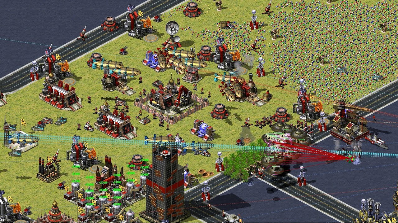 Видео игрового процесса Red Alert 2 - Верхние реки (Тед Ди Юрий)