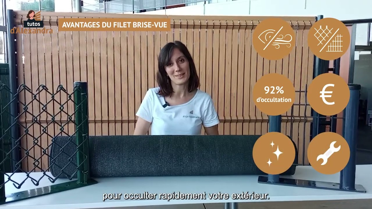 Les Tutos d'Alexandra - Choisir son occultant : Le filet brise vue