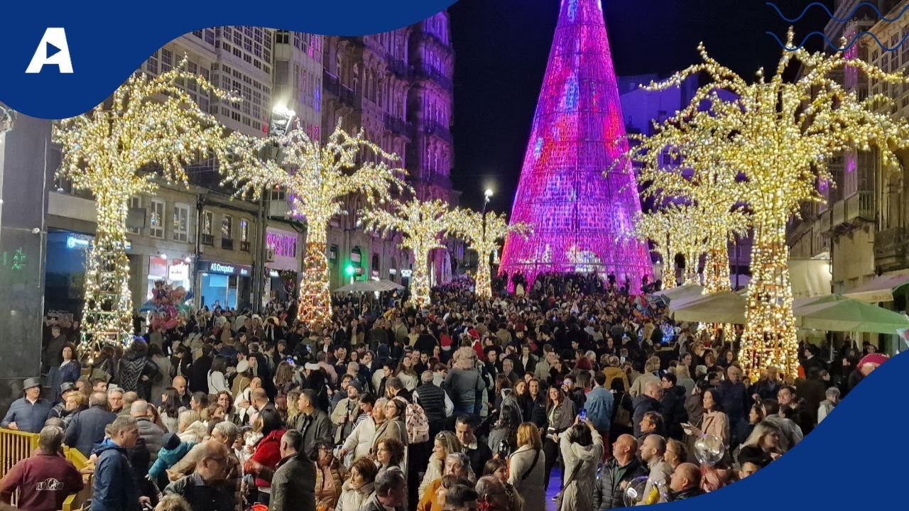 Recorrido por todas las luces y los elementos de la Navidad de Vigo 2024