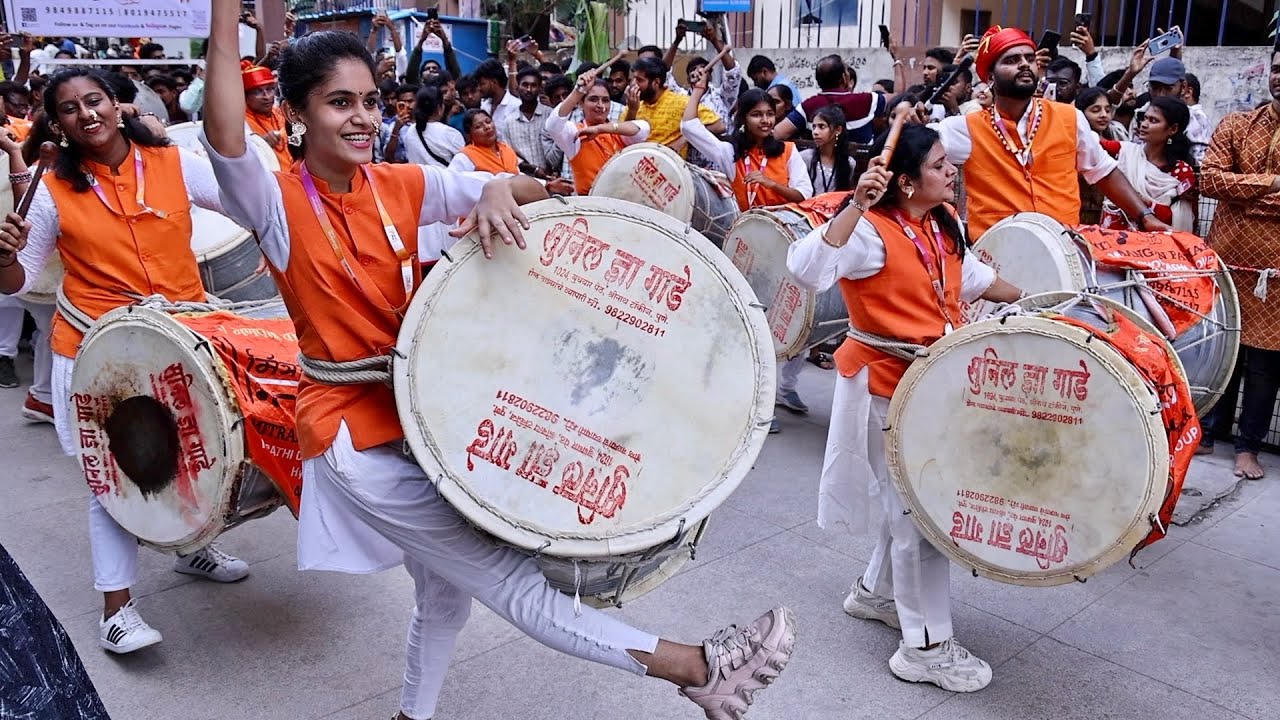 Khairatabad Ganesh 2024 | Maharashtra Puneri Dhol Tasha at Khairatabad Ganesh pandal 2024