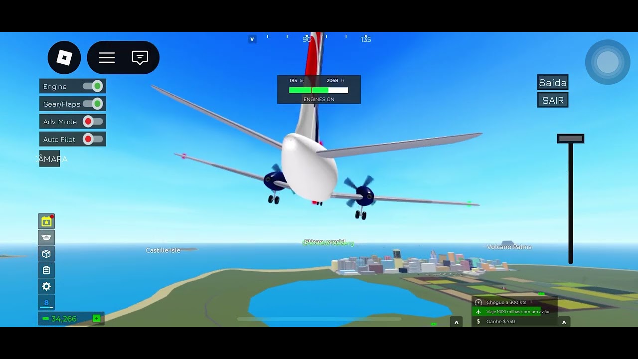 Airplane simulador Roblox 