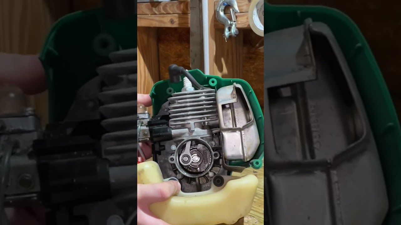 Inside of a 2 stroke engine! Small engine repair #shorts #tools #engine