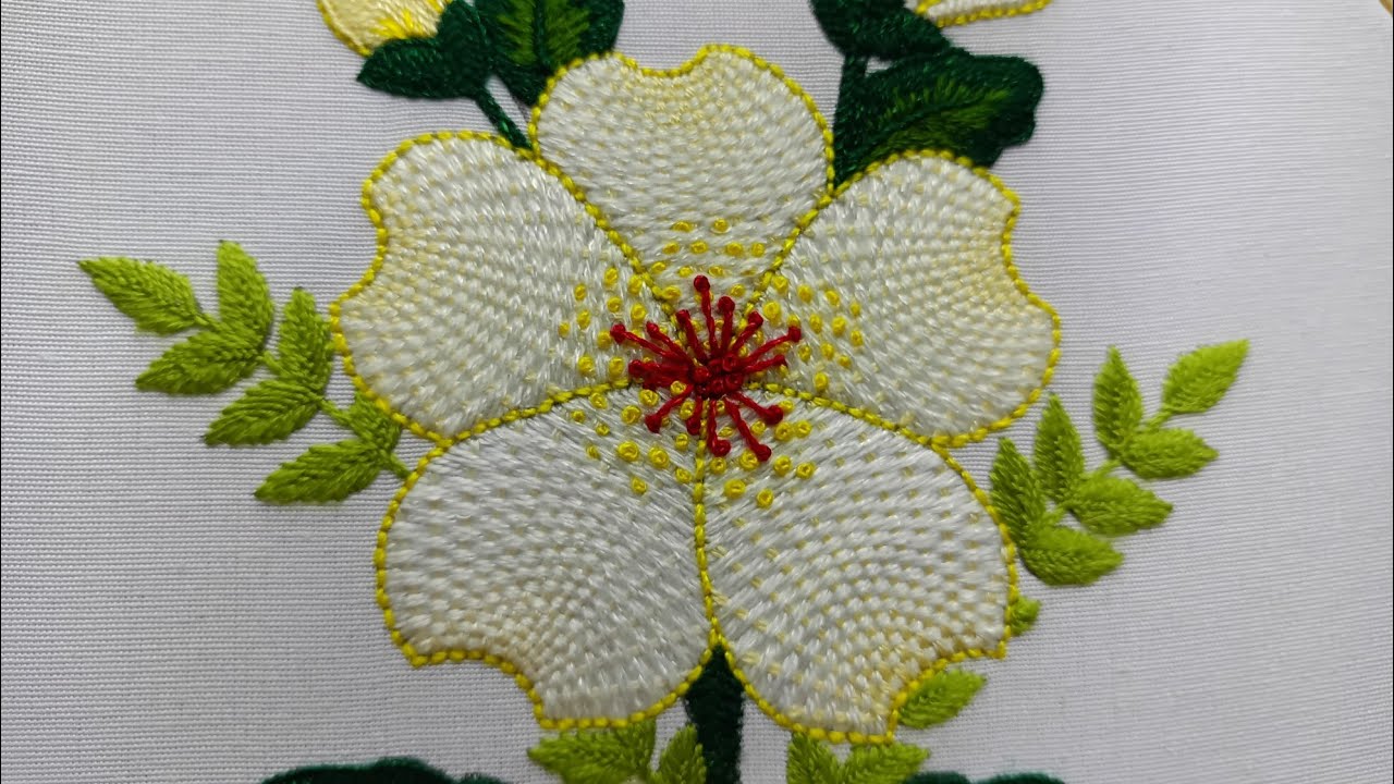 Puntada petatillo en abanico! Ideal para flores Te encantará!!! 