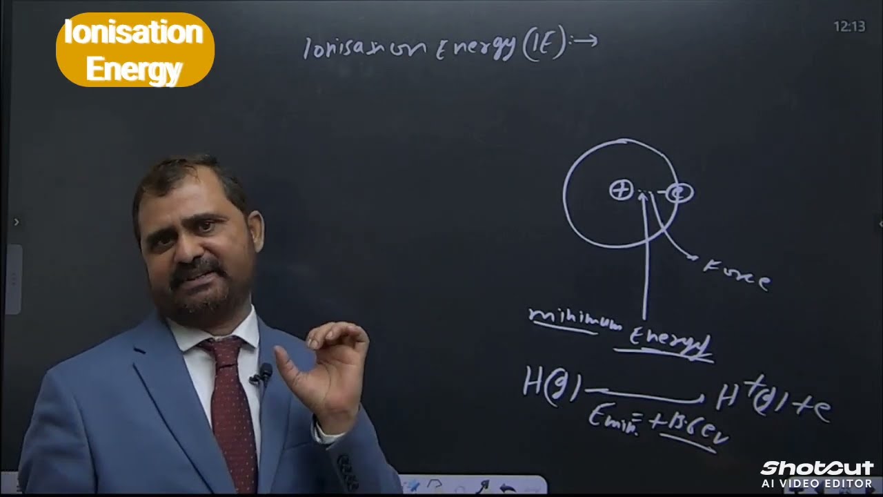 Chemical Bonding11 Ionisation Energy 17 NEET JEE IIT NDA Foundation  