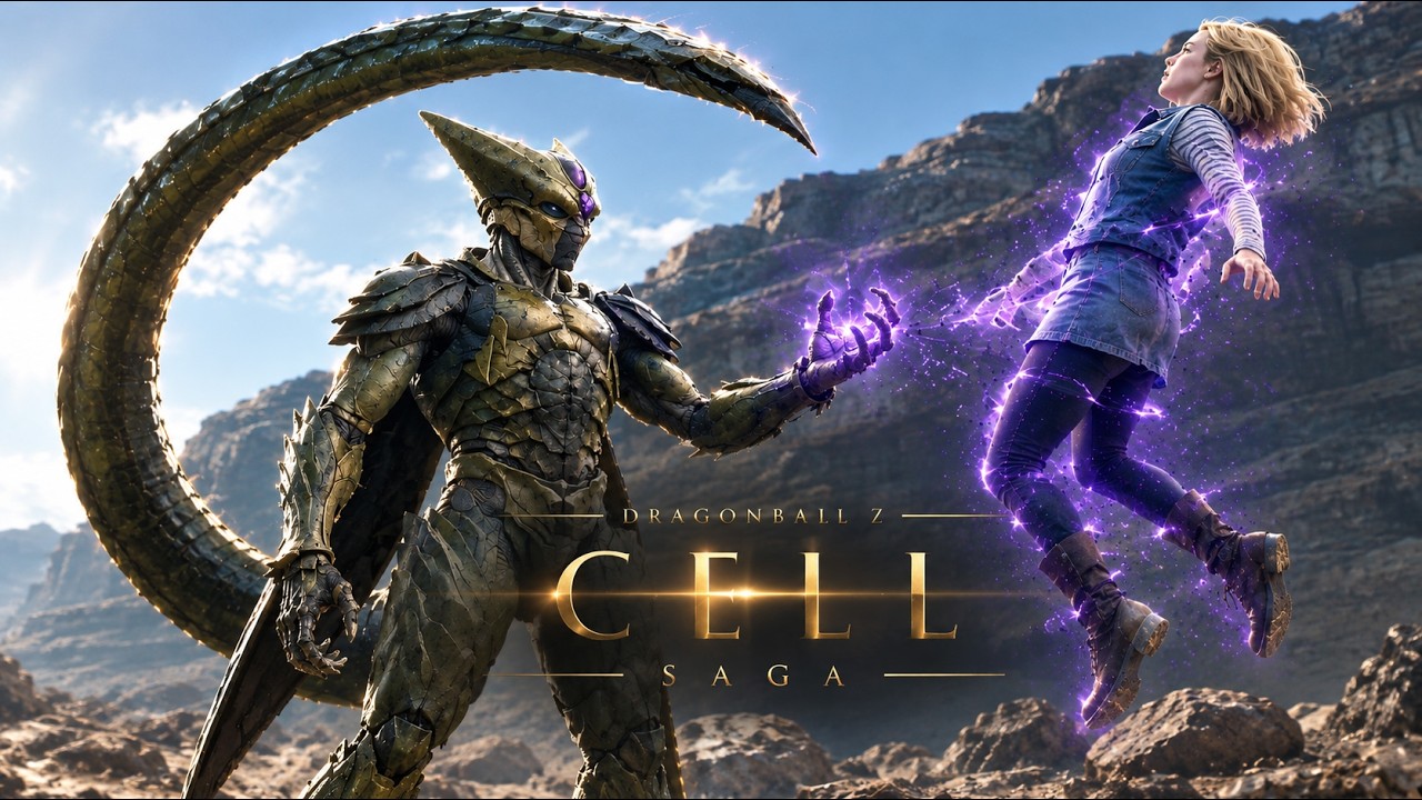 Dragon Ball Z: Cell Saga | Cell vs Android 18 | Live Action Cinematic AI Fan Film | seedance 2.0