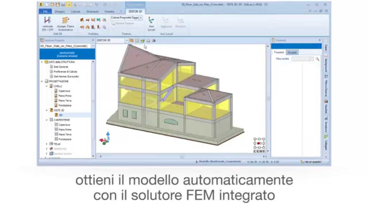 Software Calcolo Strutturale Cemento Armato - EdiLus-CA - ACCA software