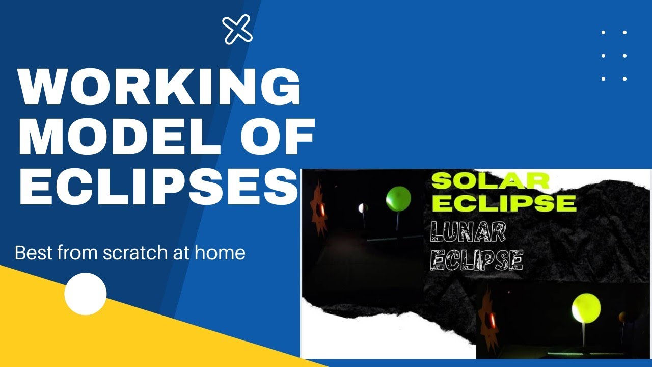 How to make solar eclipse and lunar eclipse project at home |
