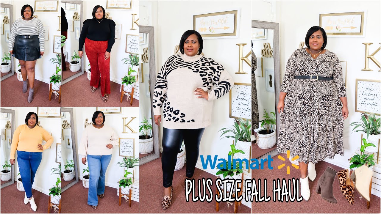 HUGE WALMART PLUS SIZE FALL TRY ON HAUL| PLUS SIZE FALL FASHION