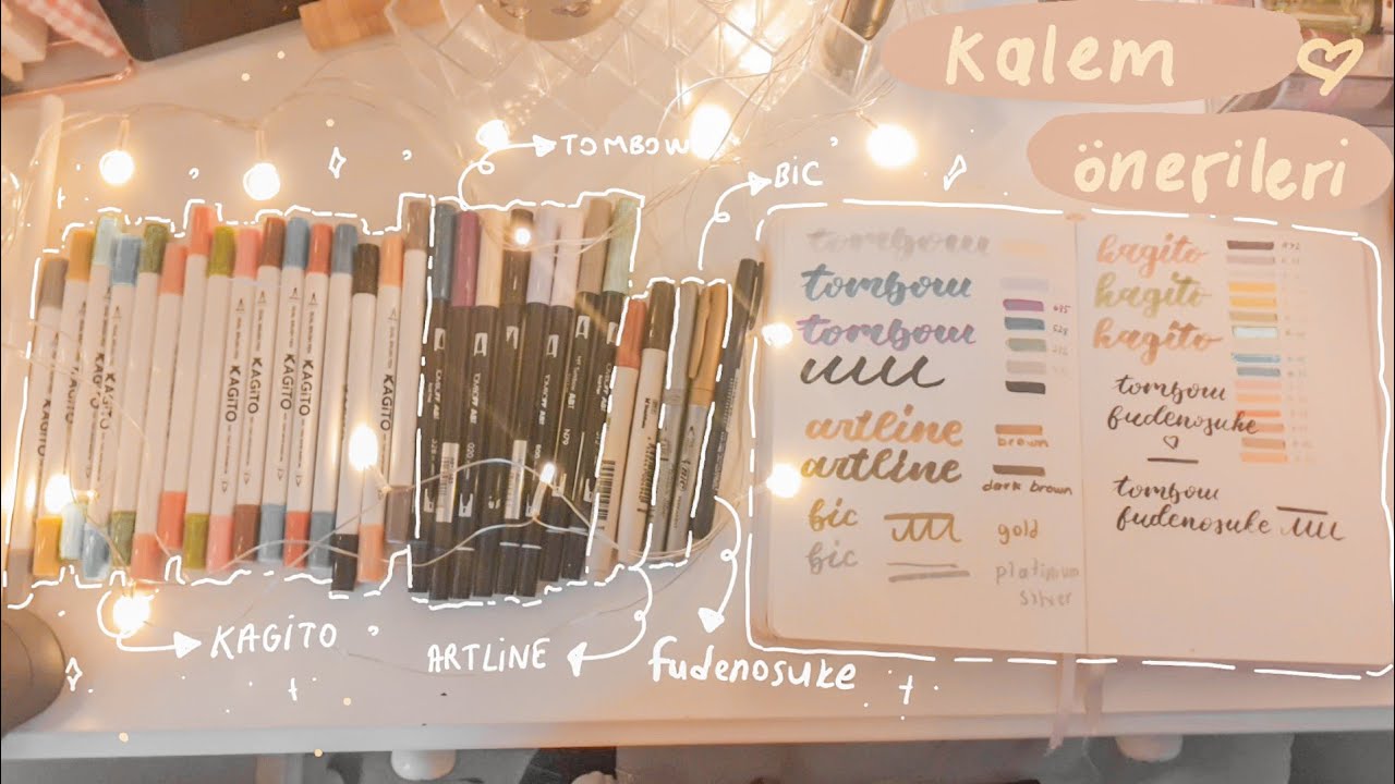 Brush Pen Önerileri| Kagito,Tombow, Artline, Bic| Fiyat-performans analizi