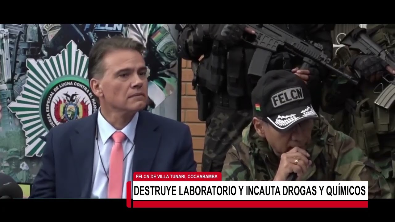 FELCN DESTRUYE LABORATORIO Y INCAUTA DROGAS Y QUÍMICOS