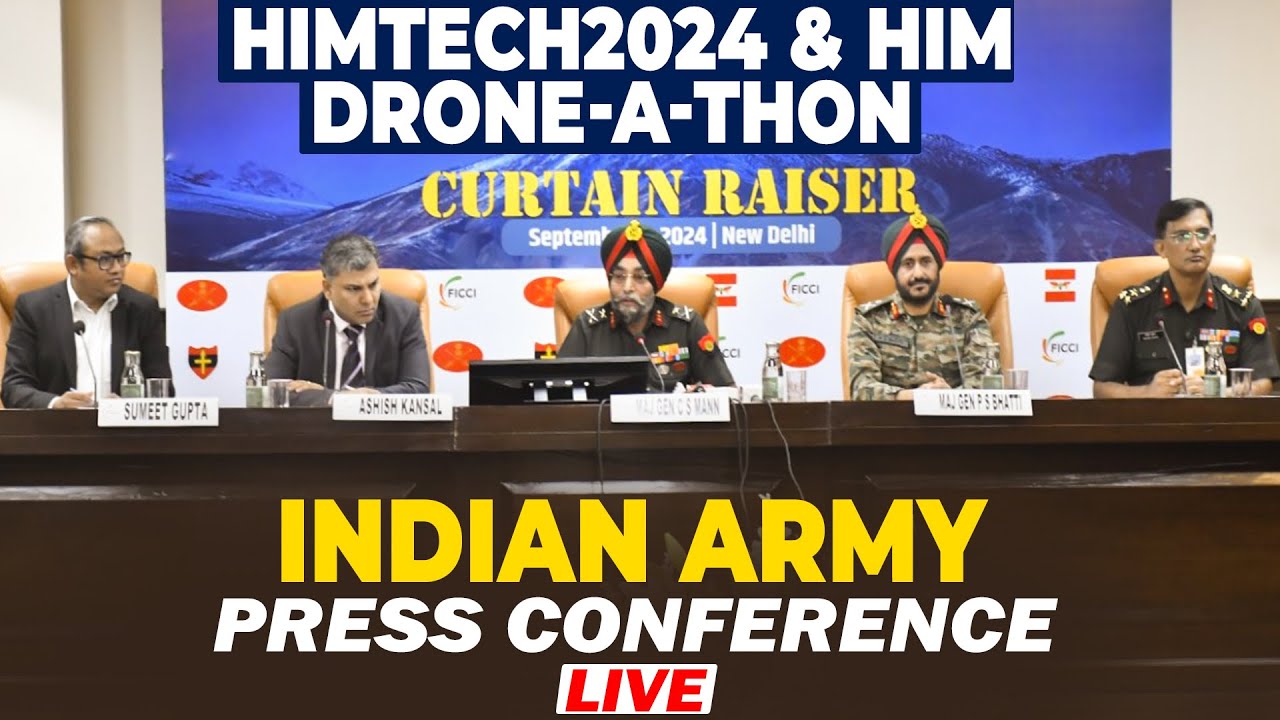 Indian Army PC LIVE |Curtain Raiser of HIM DRONE-A-THON |Defence Technology |New Delhi | India