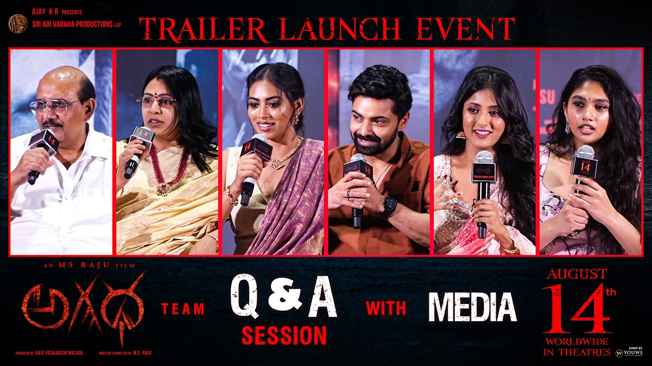 AGADHA Movie Team Q&A Session With Media at AGADHA Movie Trailer Launch Event | YouWe Media