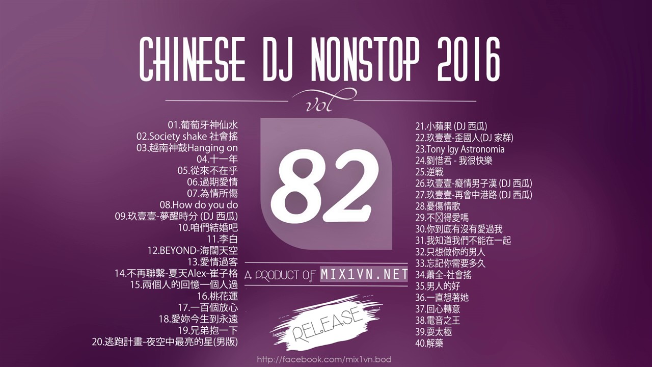 Chinese DJ 2016【中文慢摇】VOL 82   Ap娛樂   勁饗搖 打造未知未來   柯小名Full歌單專屬 1