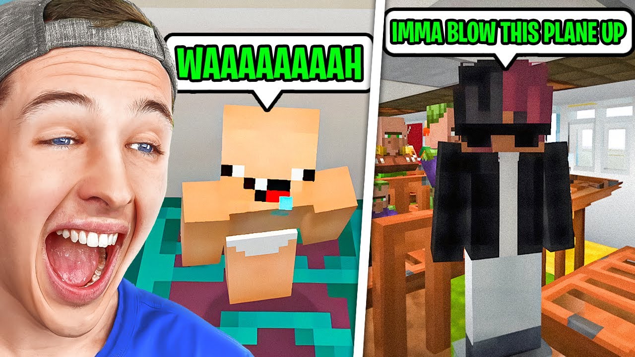 ТИПЫ ДЕТЕЙ на САМОЛЕТАХ в Minecraft!