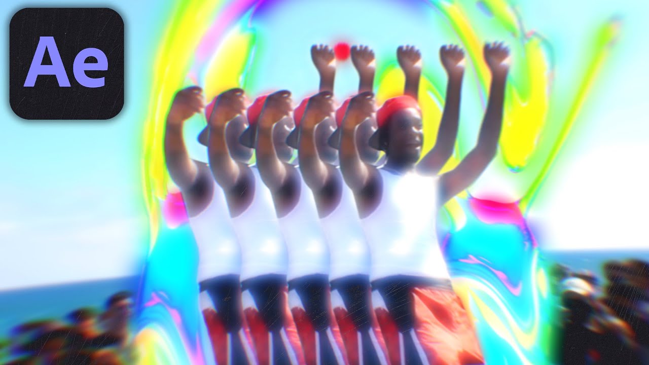 CRAZY RAINBOW CLONE DISORT EFFECT  | Nitetive GERM - COOKIES EFFECT [AFTER EFFECTS]