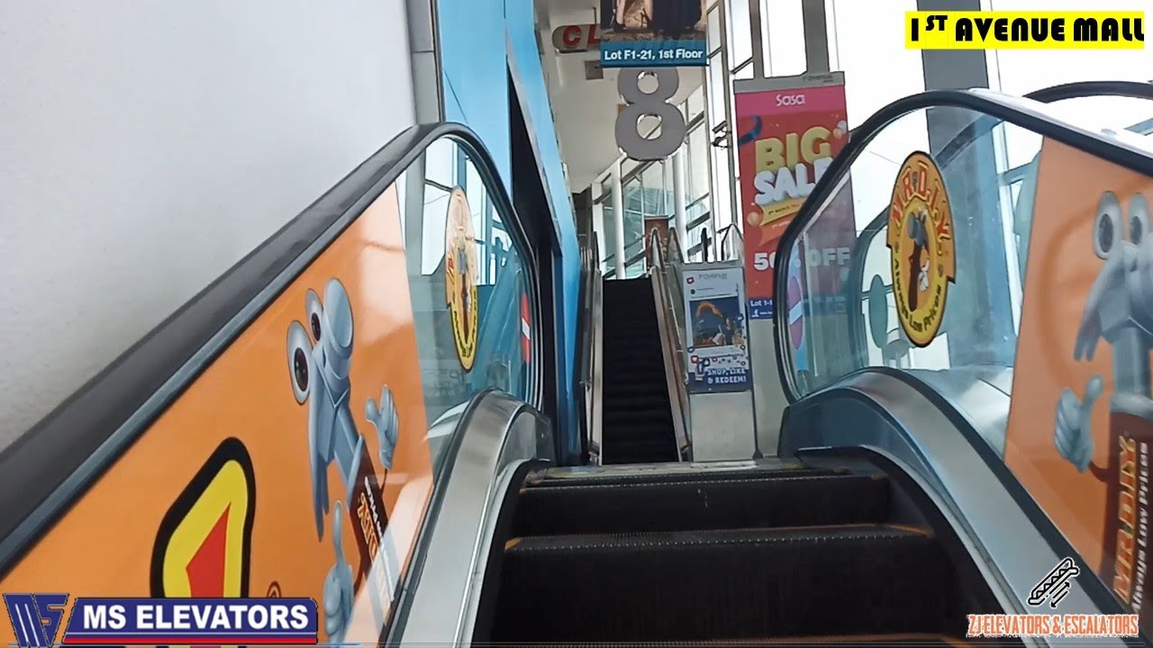 A Few of M Escalators at 1st Avenue Mall, Georgetown, Penang, Malaysia. (4-8)