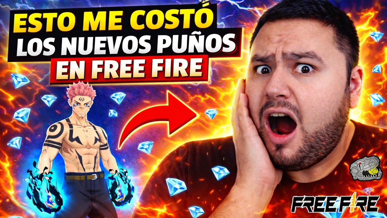 💲 ESTO ME COSTO SACAR LOS PUÑOS DE JUJUTSU KAISEN EN FREE FIRE 🔥 