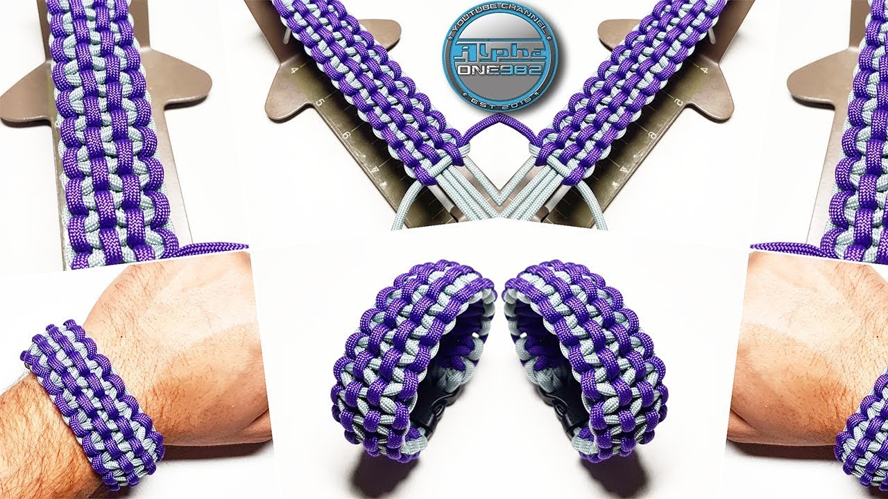 How to Make Paracord Bracelet 2.5 Cobra Knot S90 World of Paracord DIY