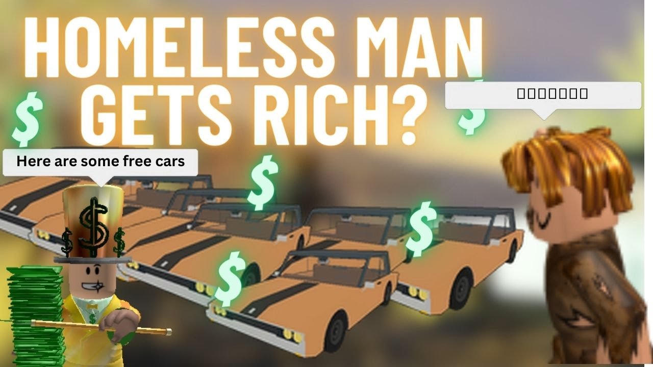 Homeless man goes from rags to riches in Roblox anomic