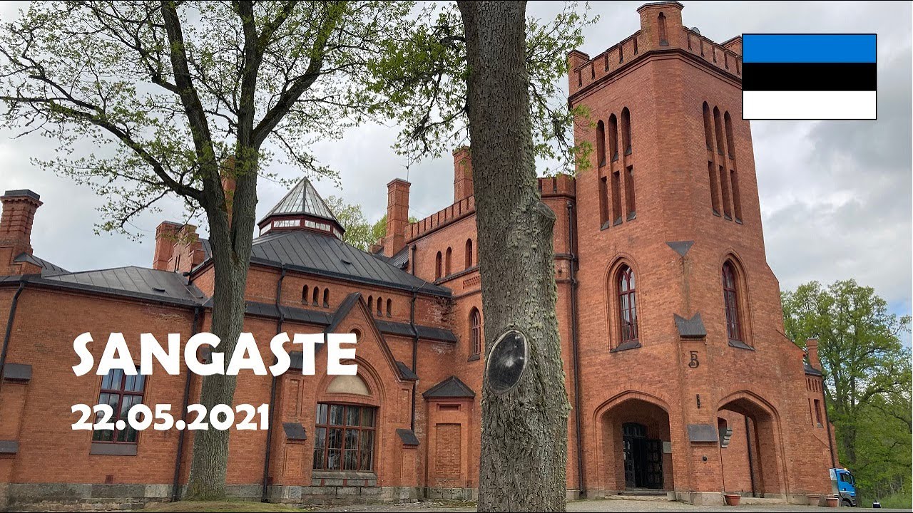 Sangaste, Estonia. Virtual walk at the Neo-Gothic manor house