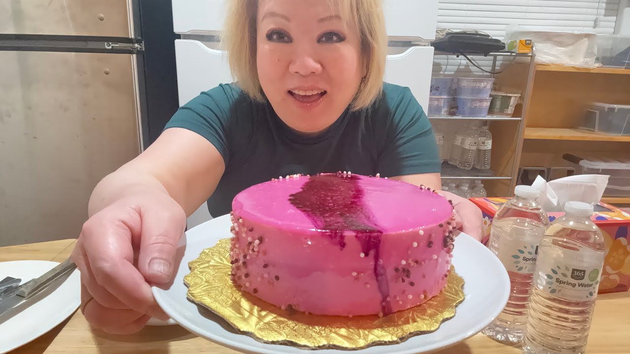 Raspberry Chocolate Cake Was Really Light Creamy Rich Soft & Made Me Really Relaxed On My Birthday~~