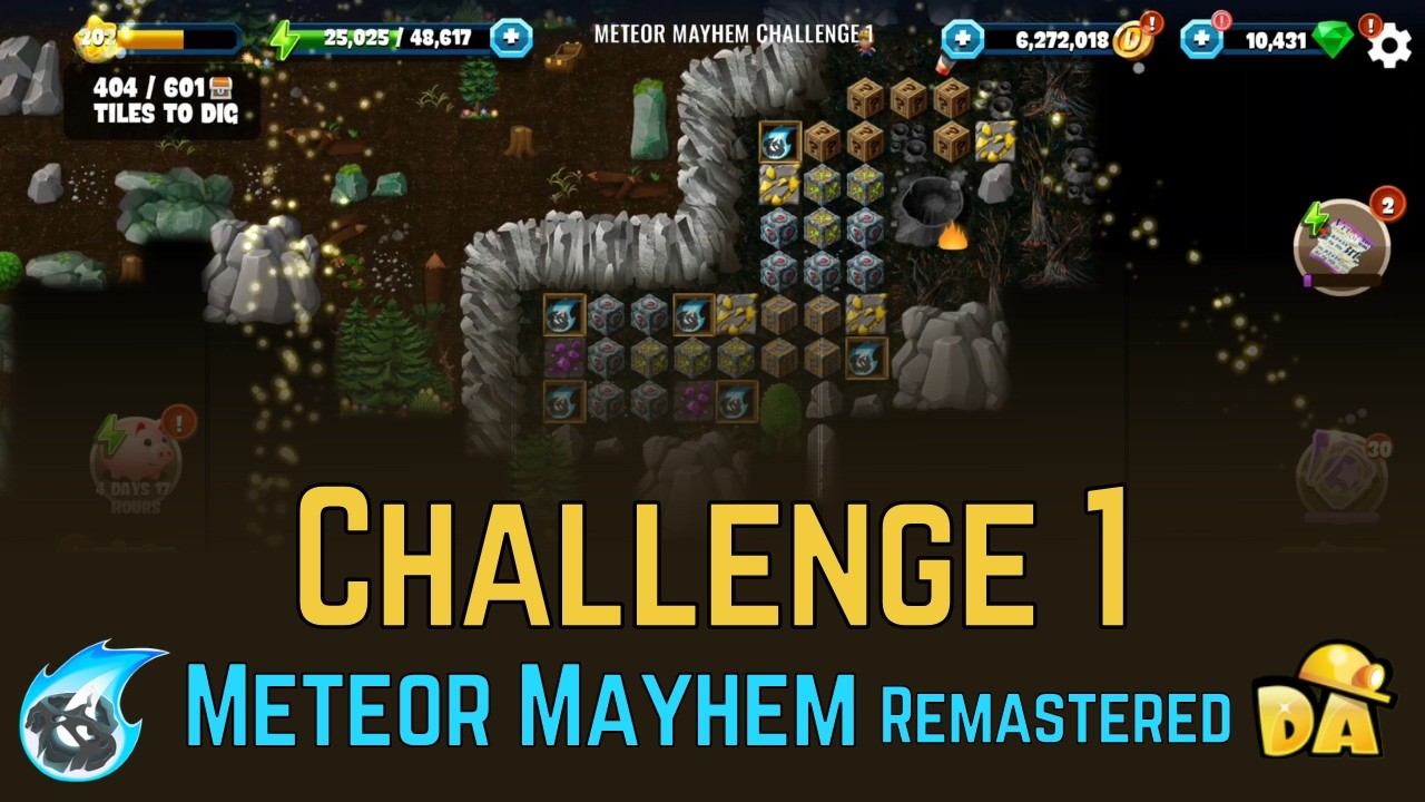 Challenge 1 - Meteor Mayhem Remastered - Diggy's Adventure