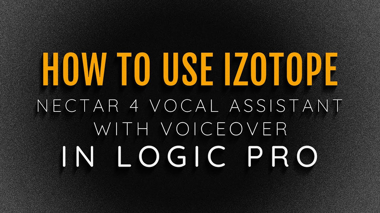 Как использовать голосового помощника Izotope Nectar 4 с функцией VoiceOver в Logic Pro для слепы...