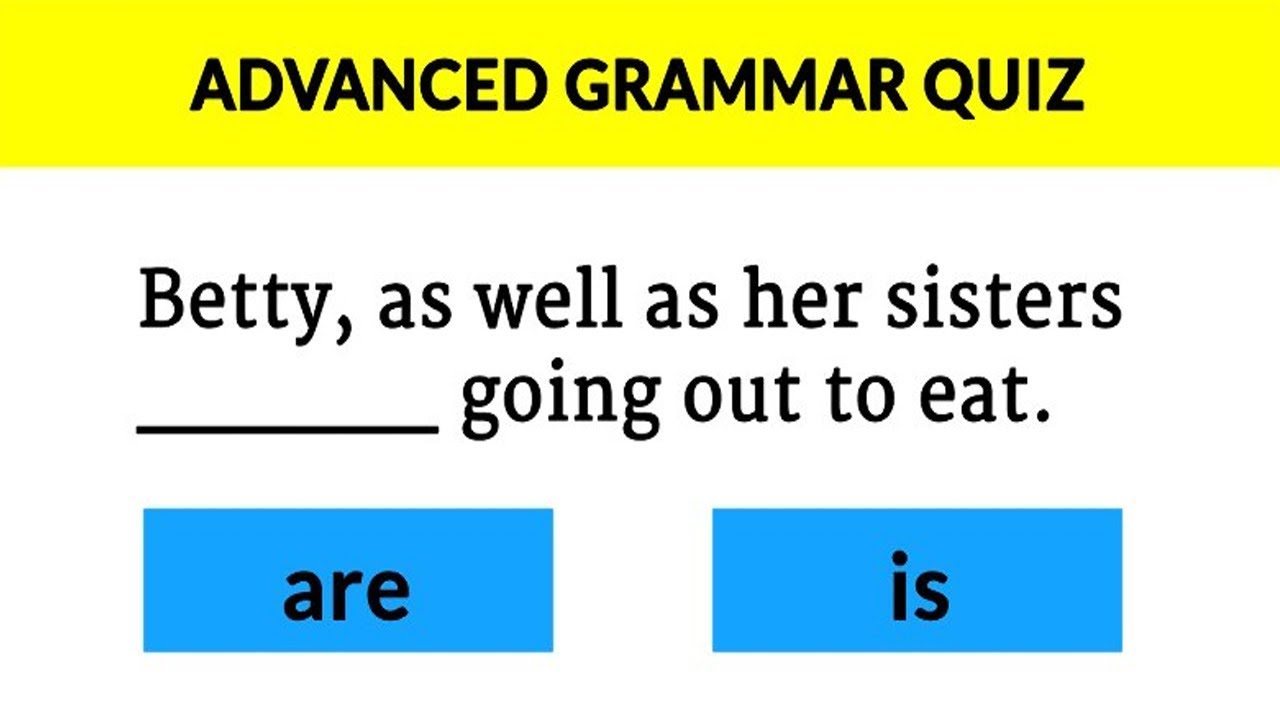 95% Will FAIL This Simple GRAMMAR QUIZ ✔ (IQ TEST)