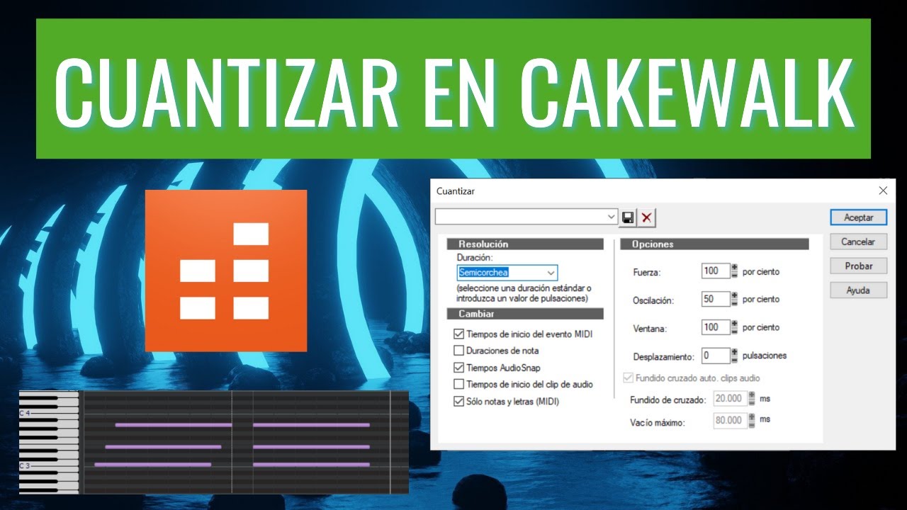 Como Cuantizar Midi En Cakewalk 🎚️🎹📶