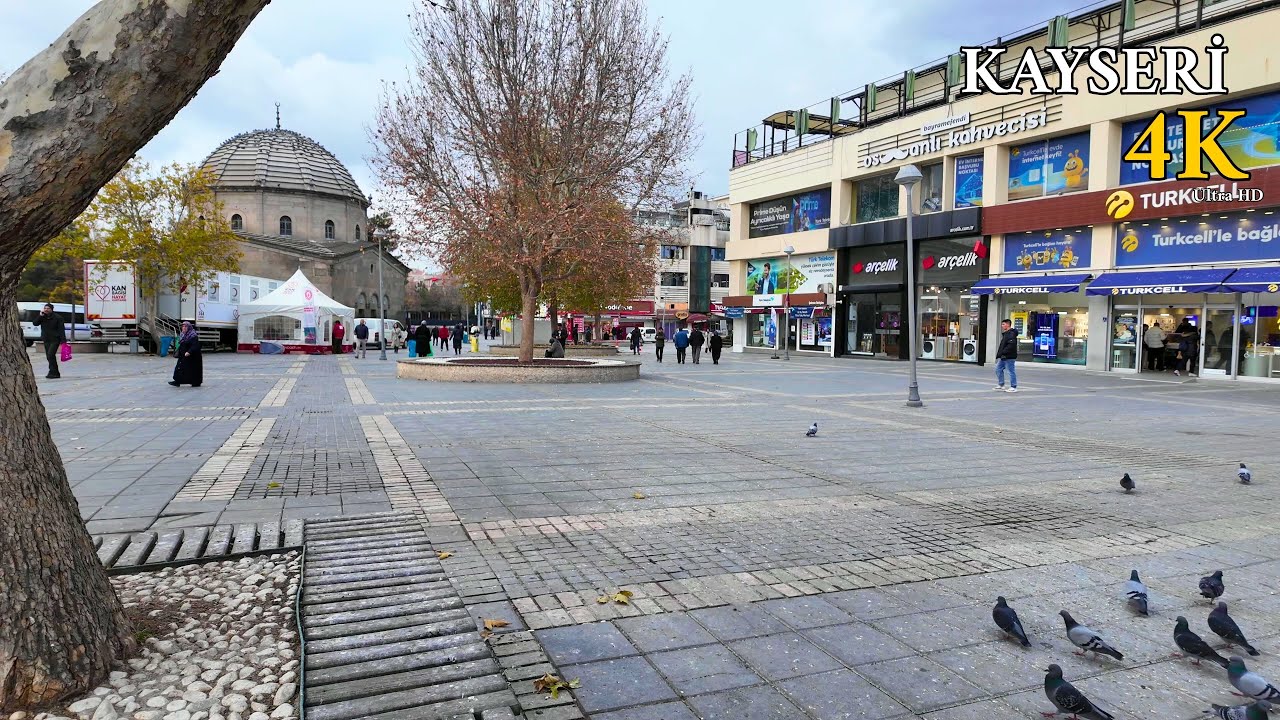 KAYSERİ ŞEHİR Yürüyüş Turu . KAYSERİ CITY Walking Tour/HDR 4K/#kayseri #cudi_vlogs 2025