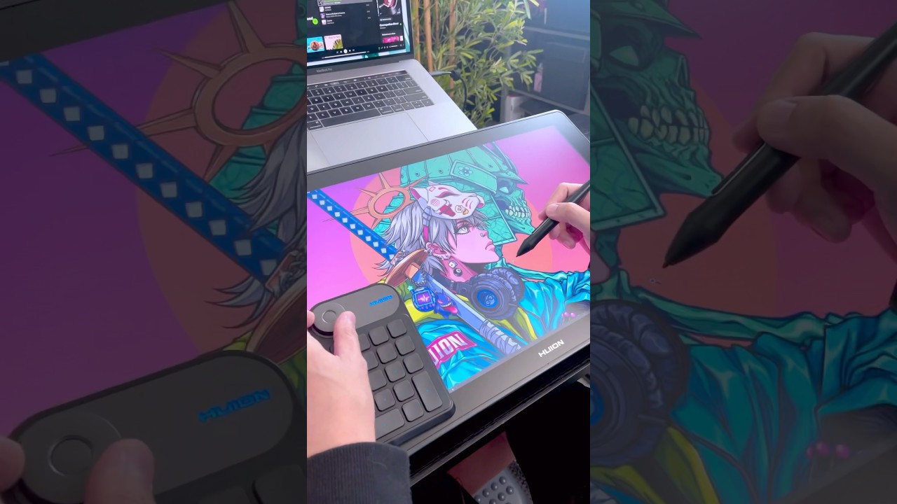 Huion Kamvas 22 plus + K20 Keydial mini