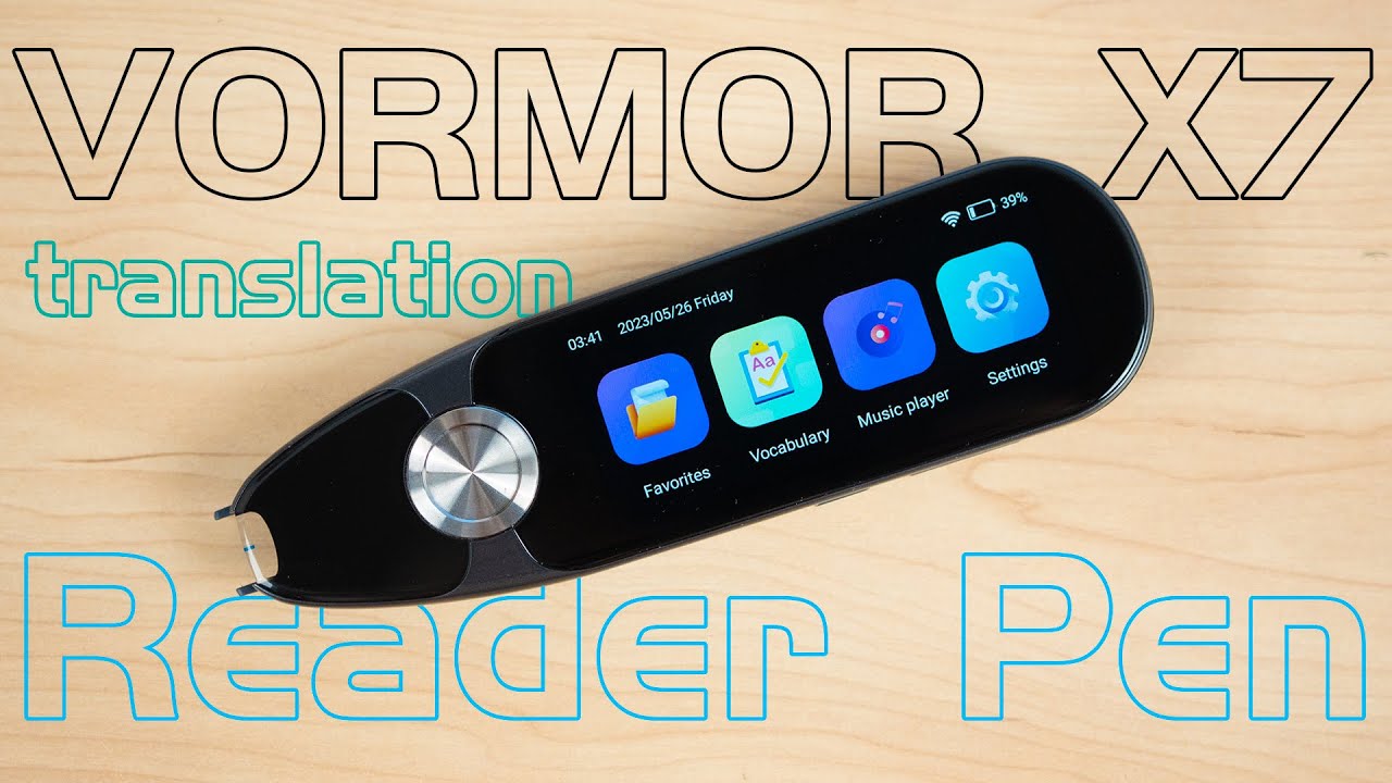 VORMOR X7 OCR Reader Pen Unboxing and test