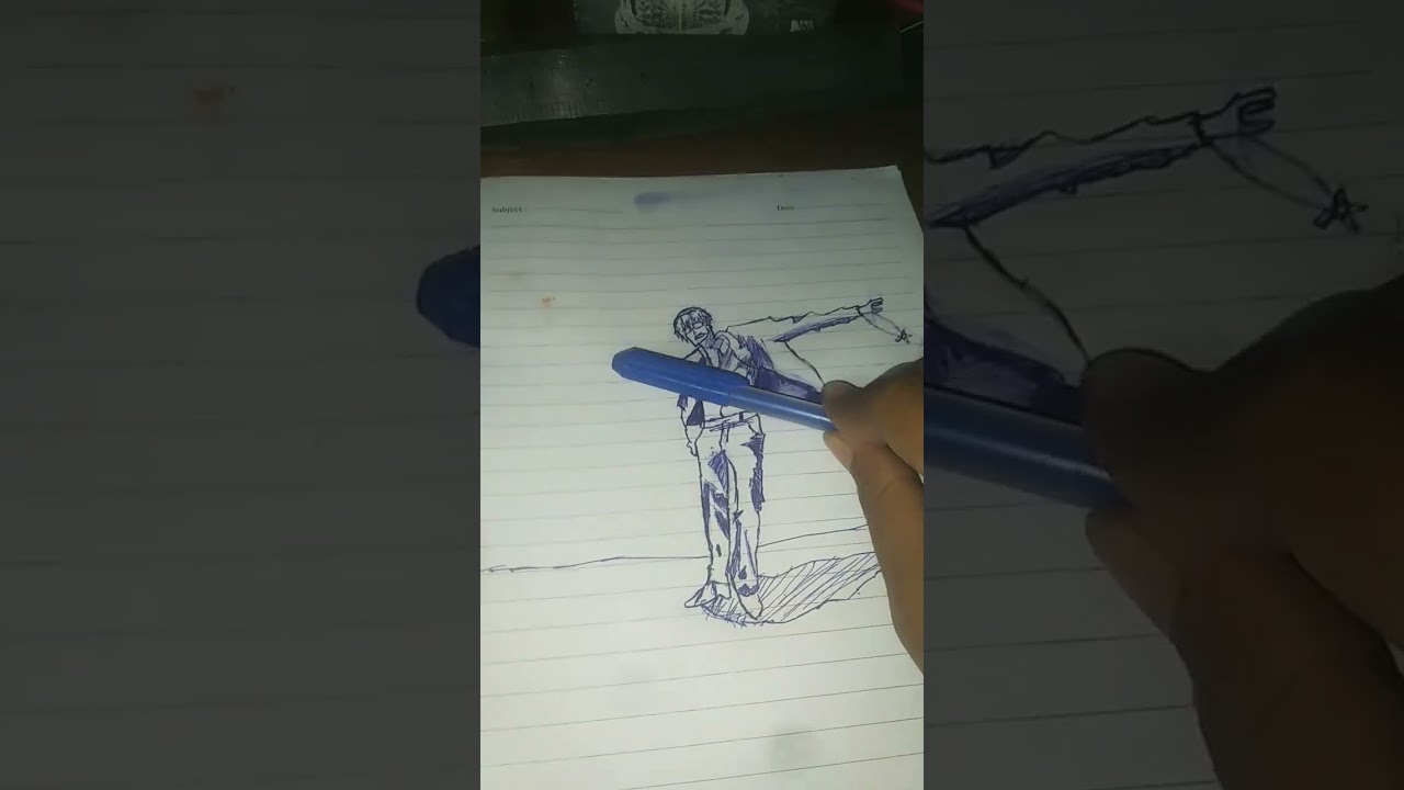 my first pen drawing #drawing #anime #art