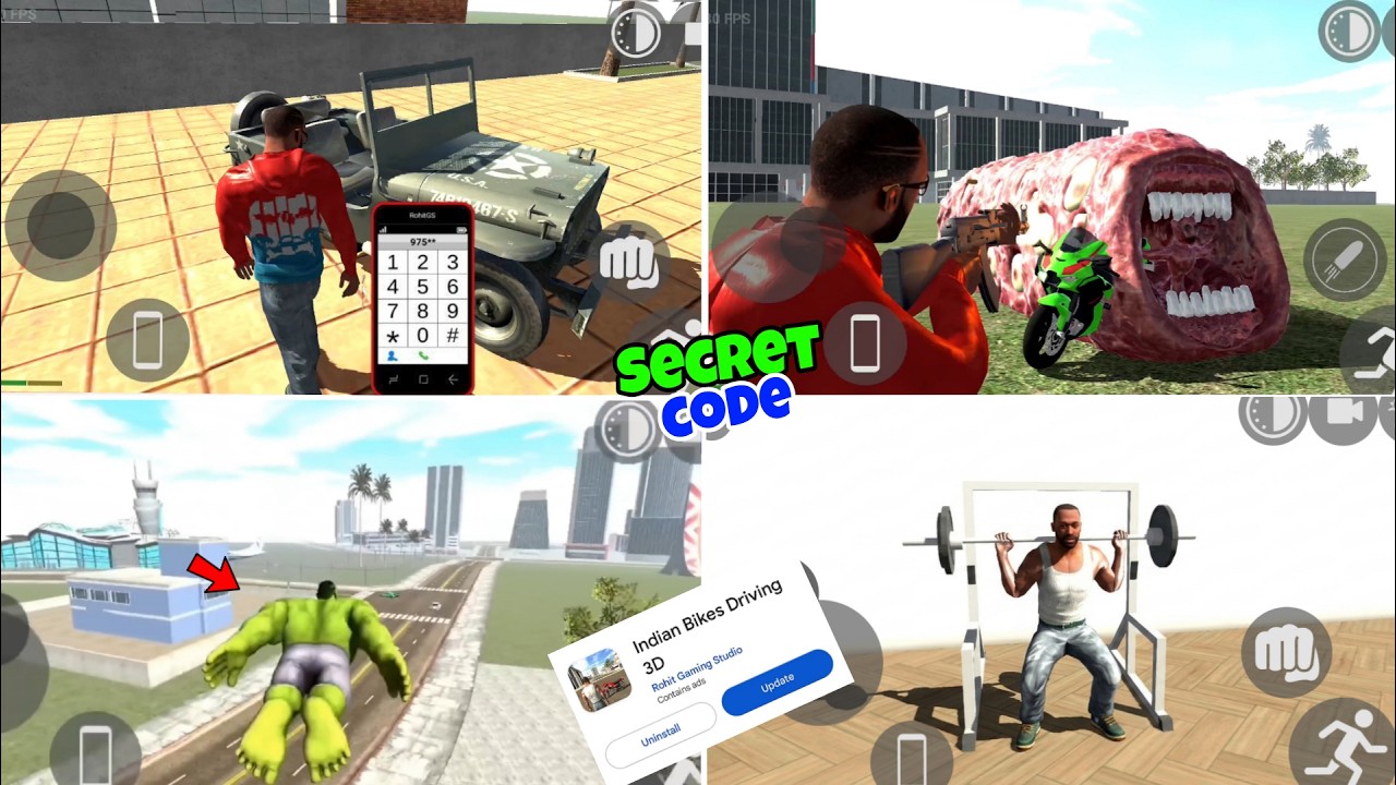 NEW UPDATE 100+ NEW ALL CHEAT CODE??INDIAN BIKE DRIVING 3D NEW UPDATE 2026