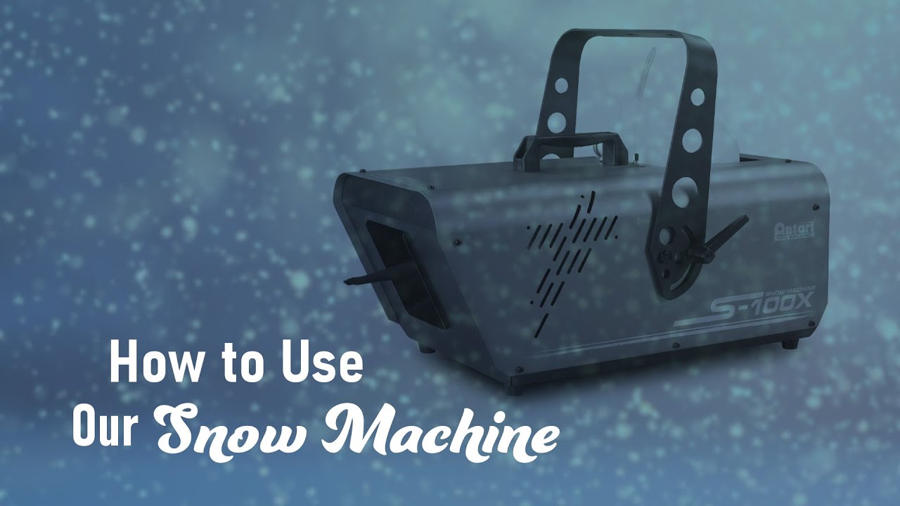 How to use the Antari SW250 Snow Machine