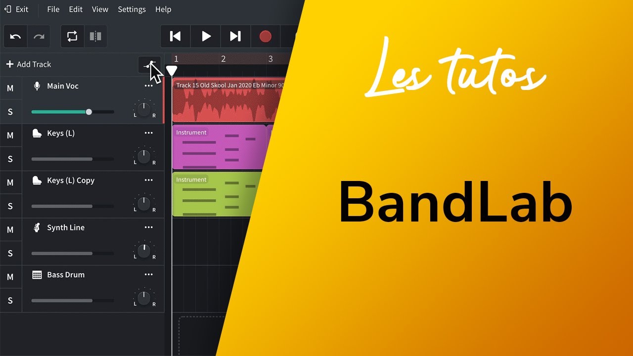 Outil — BandLab : premiers pas | LES TUTOS BLOG NOTES
