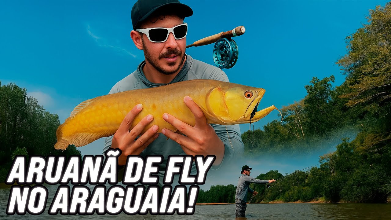EM BUSCA do PEIXE MACACO! ARUANÃ de FLY FISHING no ARAGUAIA! #fishing #flyfishing #pescaria #pesca