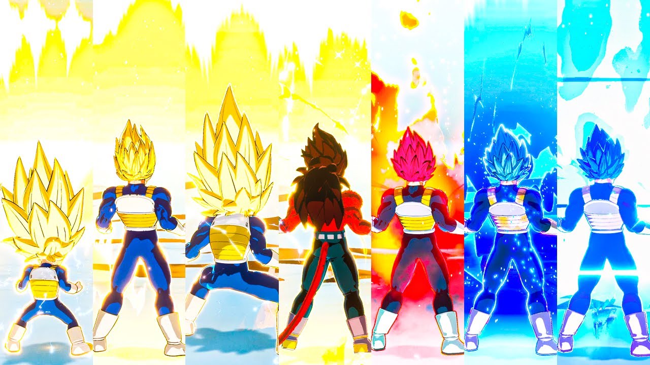 DRAGON BALL: Sparking! ZERO — все трансформации и сильнейшие атаки Вегеты (4K 60 кадров в секунду)