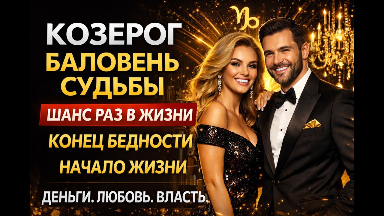 КОЗЕРОГ СЕНСАЦИЯ 5 дней меняют судьбу  деньги, любовь  статус Баловня Судьбы до 2062