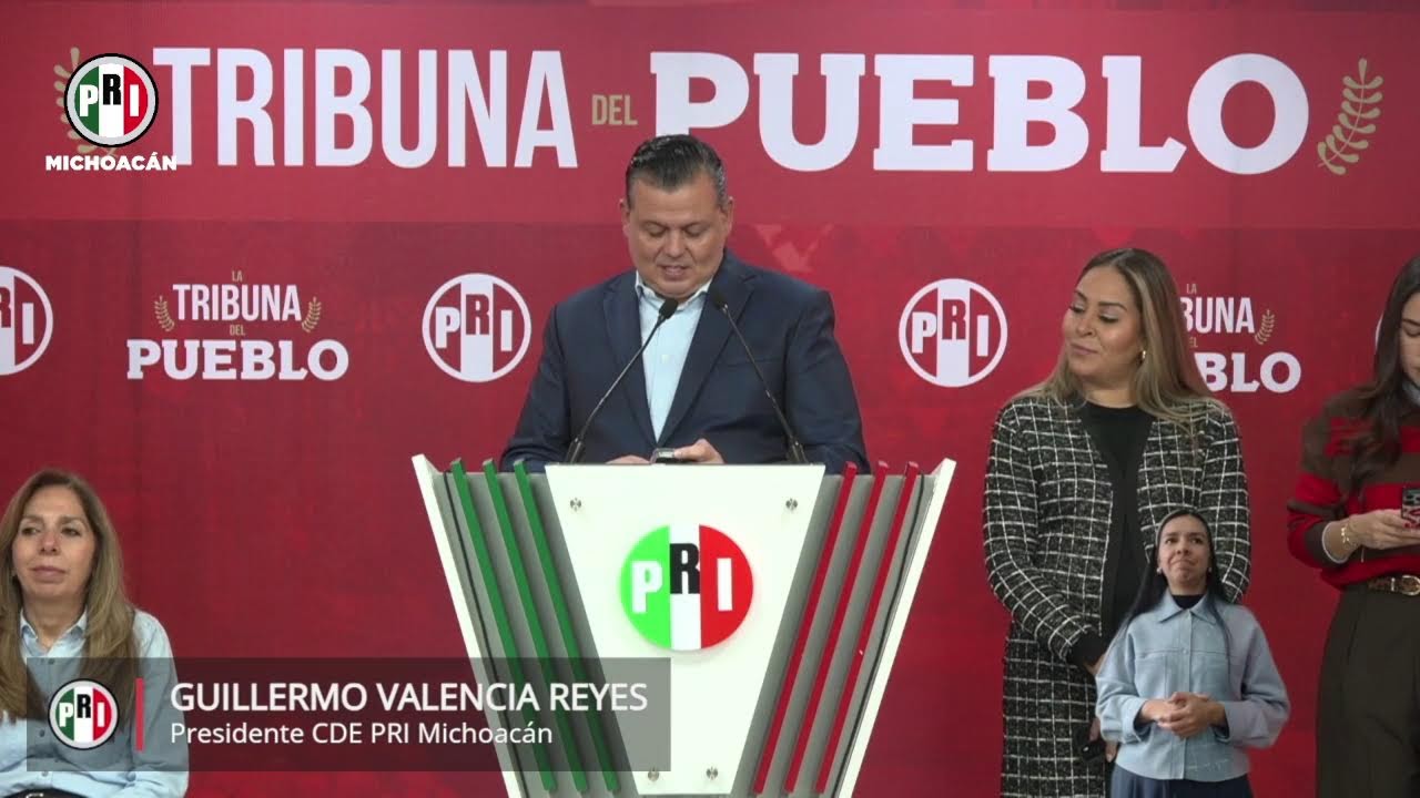 Rueda de Prensa desde el CDE del PRI en Morelia, Michoacán 20 de Enero de 2026.