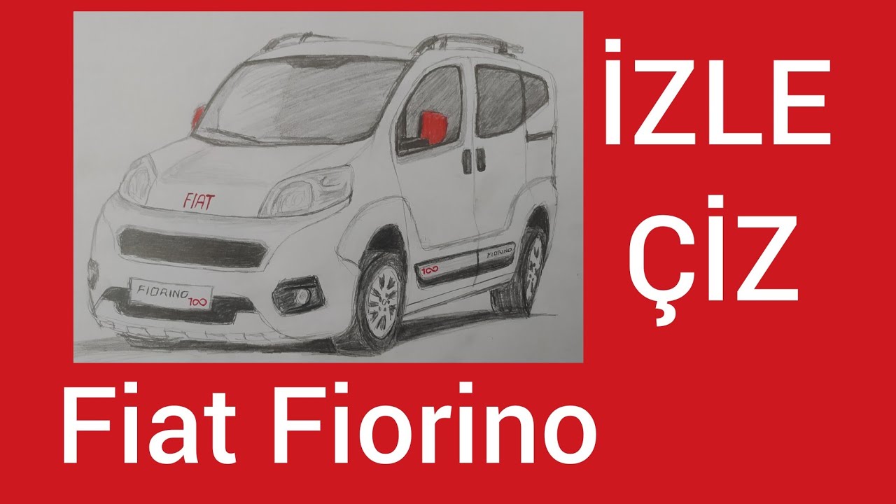 💯. Yıl Özel Üretim Fiat Fiorino Çizimi Nasıl Yapılır?/İzle -Çiz #fiatfiorino #çizim #çizimvideoları