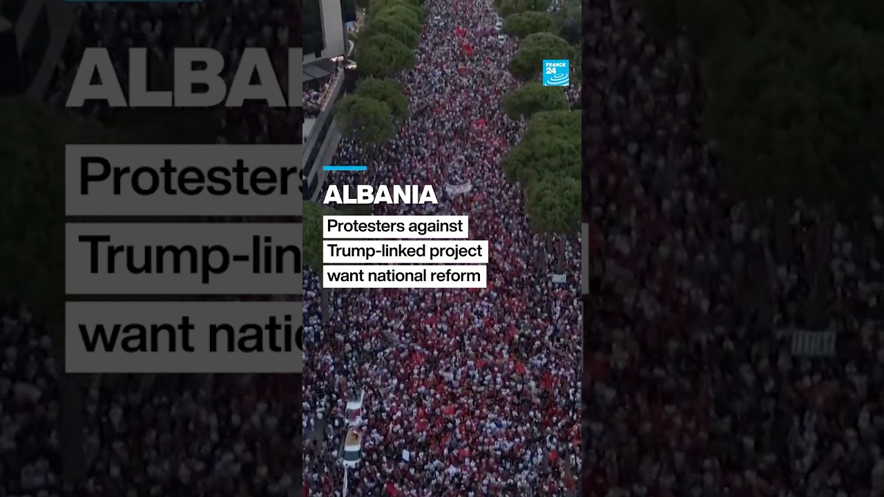 #Albania: protesters against #Trump-linked #luxury resort demand national #reform &bull; FRANCE 24