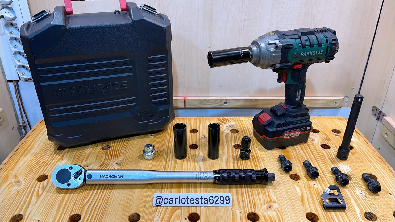 Parkside avvitatore a percussione ricaricabile PASSK 20-LI recensione e test 20 V starter set lidl 